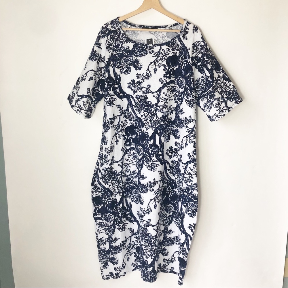 NWT ZANZEA Linen Lagonlook Dress with pockets.